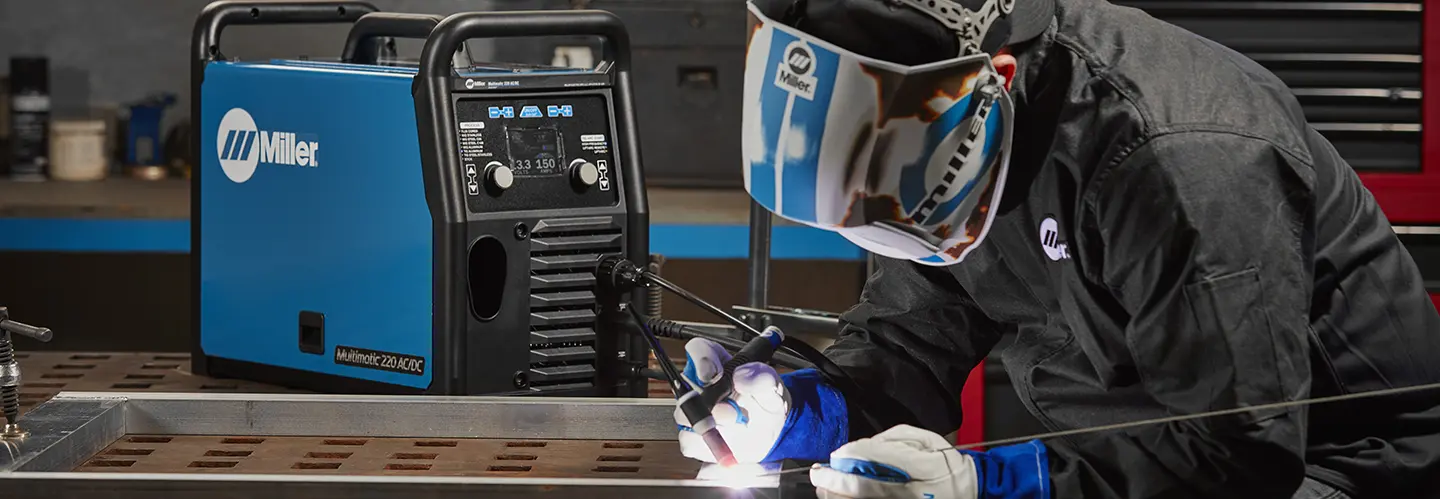 man tig welding with miller welder